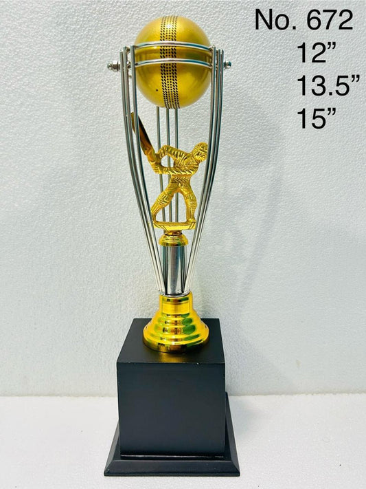 Golden Batsman Trophy - Silver Frame